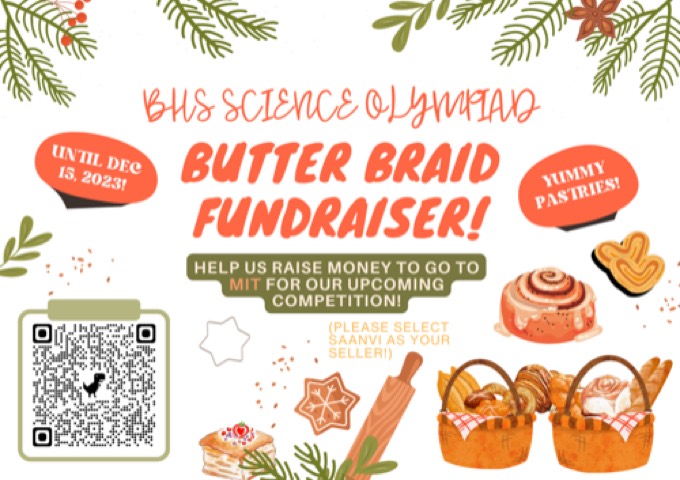 Butter Braid fundraiser, Bothell Science Olympiad