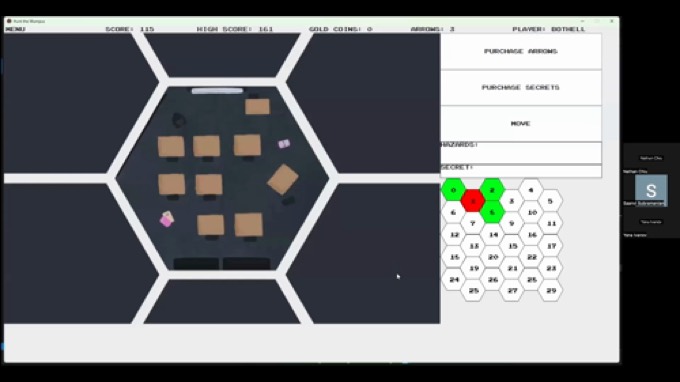 Hunt the Wumpus, a game we built (video)