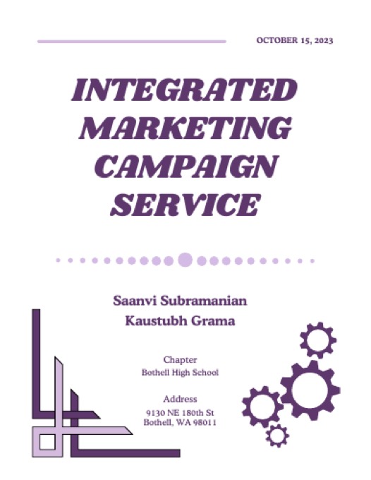Integrated Marketing Campaign, DECA business event